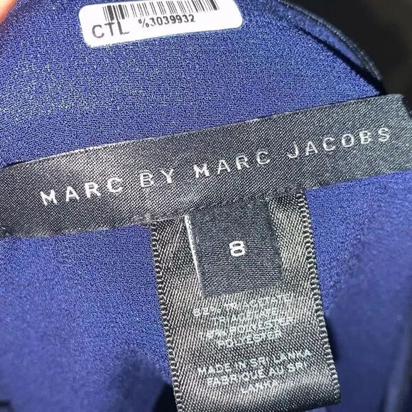 Marc by Marc Jacobs Black & Blue Womens Blouse - Picture 2 of 2